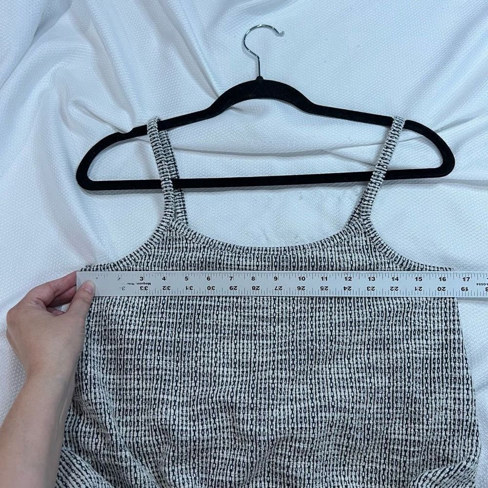 Loft Black White Ikat Boucle Bubble Hem Cami - Picture 5 of 7